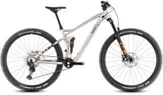 Bicicletta MTB Full Cube Stereo ONE22 Race rawmetal´n´black