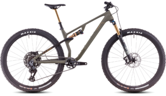 Bicicletta MTB Full Cube AMS ONE11 C:68X TM 29 dustyolive´n´gold