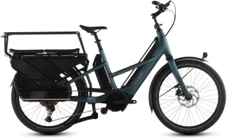 E-Bike City-Urban Cube Longtail Hybrid Family 800 royalgreen´n´black