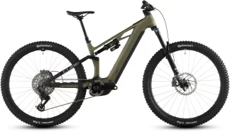 E-Bike MTB Full Cube Stereo Hybrid ONE44 HPC TM 800 reedgreen´n´matrix